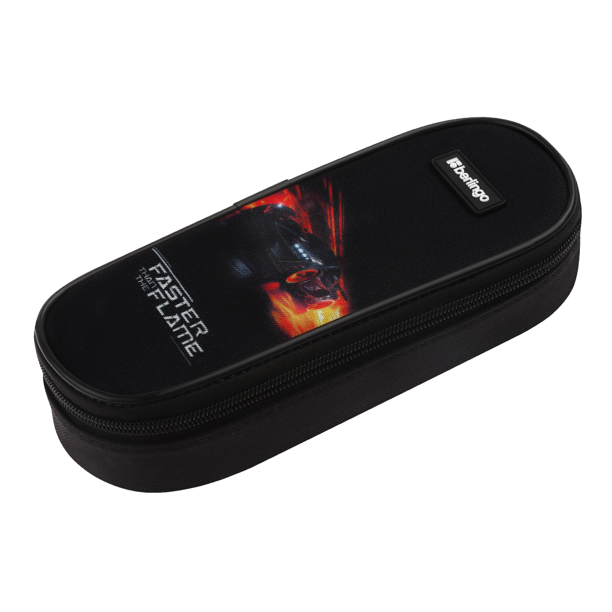 Пенал корпусный 1 отделение, 220*90*45 мм, Berlingo "Faster Than The Flame", полиэстер