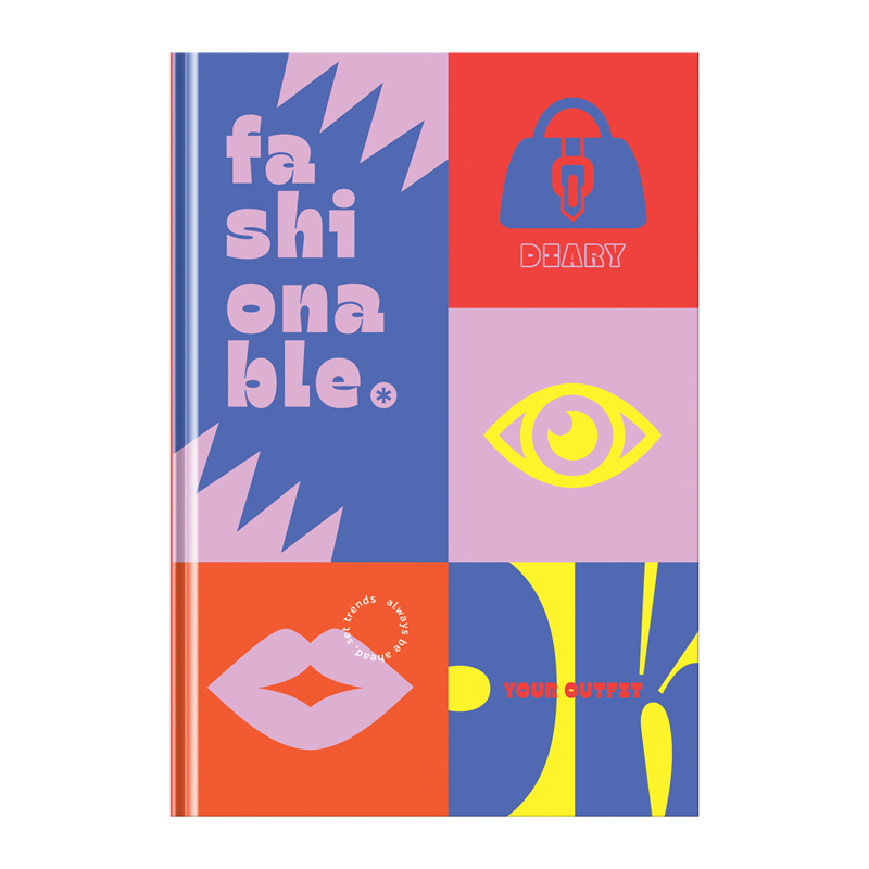 Ежедневник недатированный А5, 136л., 7БЦ BG "Модный", матовая ламинация