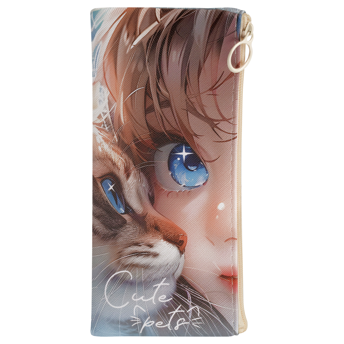 Пенал мягкий 200*100 MESHU "Cute pets", искусственная кожа