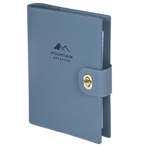 Ежедневник-органайзер недатированный B5 167х240мм BRAUBERG "Nova", под кожу, 160л, голубой, 116201