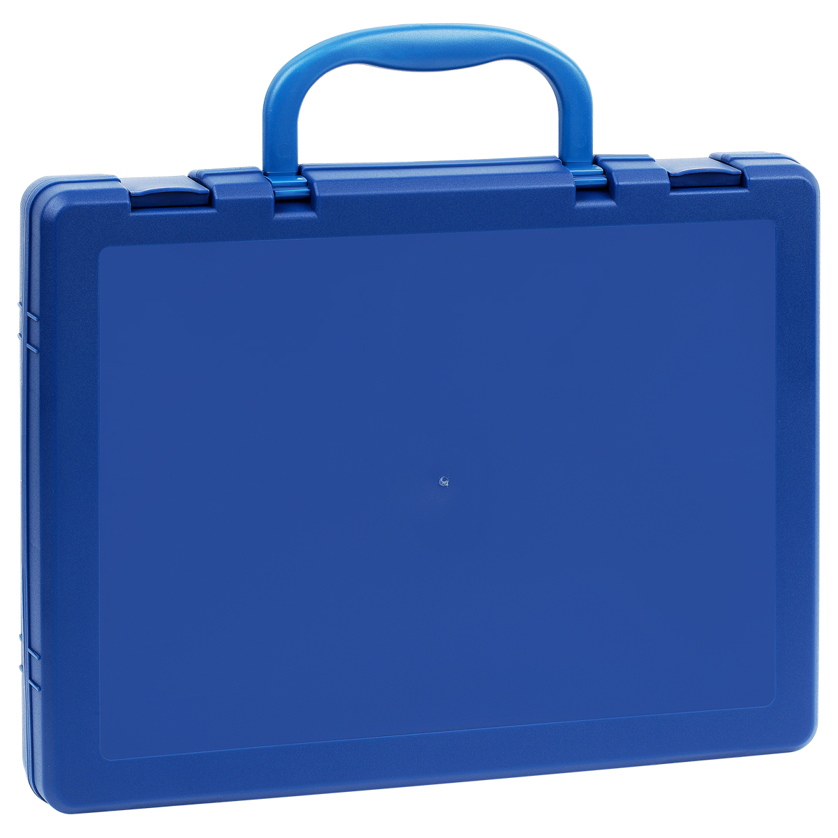 Портфель-кейс 1 отделение СТАММ, А4, 275*375*57мм, на защелках, синий