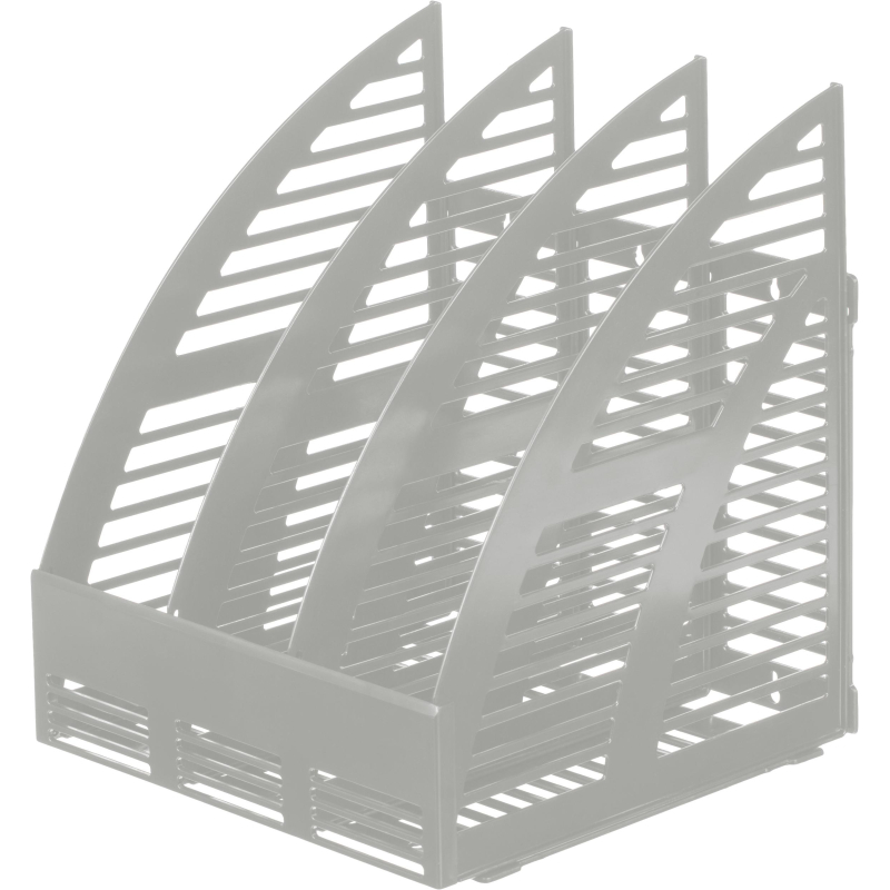 Вертикальный накопитель Attache сборный 3 отделения 240мм серый