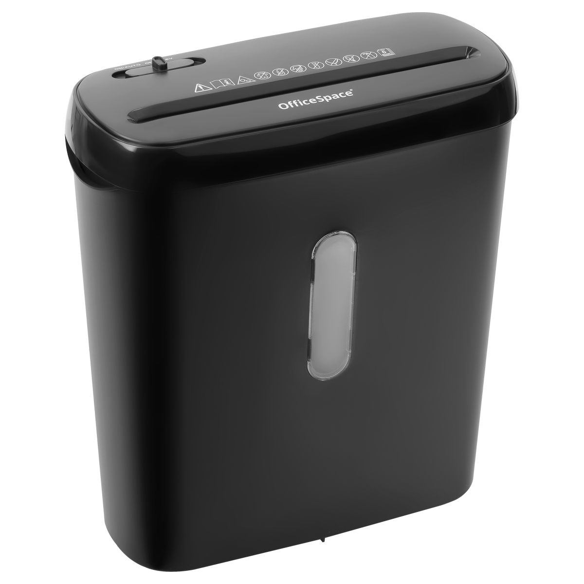 УЦЕНКА-Уничтожитель документов OfficeSpace DS68, 2 ур. секр., 6 листов, полосы 6мм., 8л.