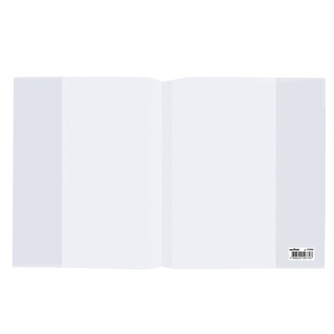 Обложка со штрихкодом ПП для тетрадей и дневников, 60 мкм, 210х350 мм, прозрачная, ПИФАГОР, 273980