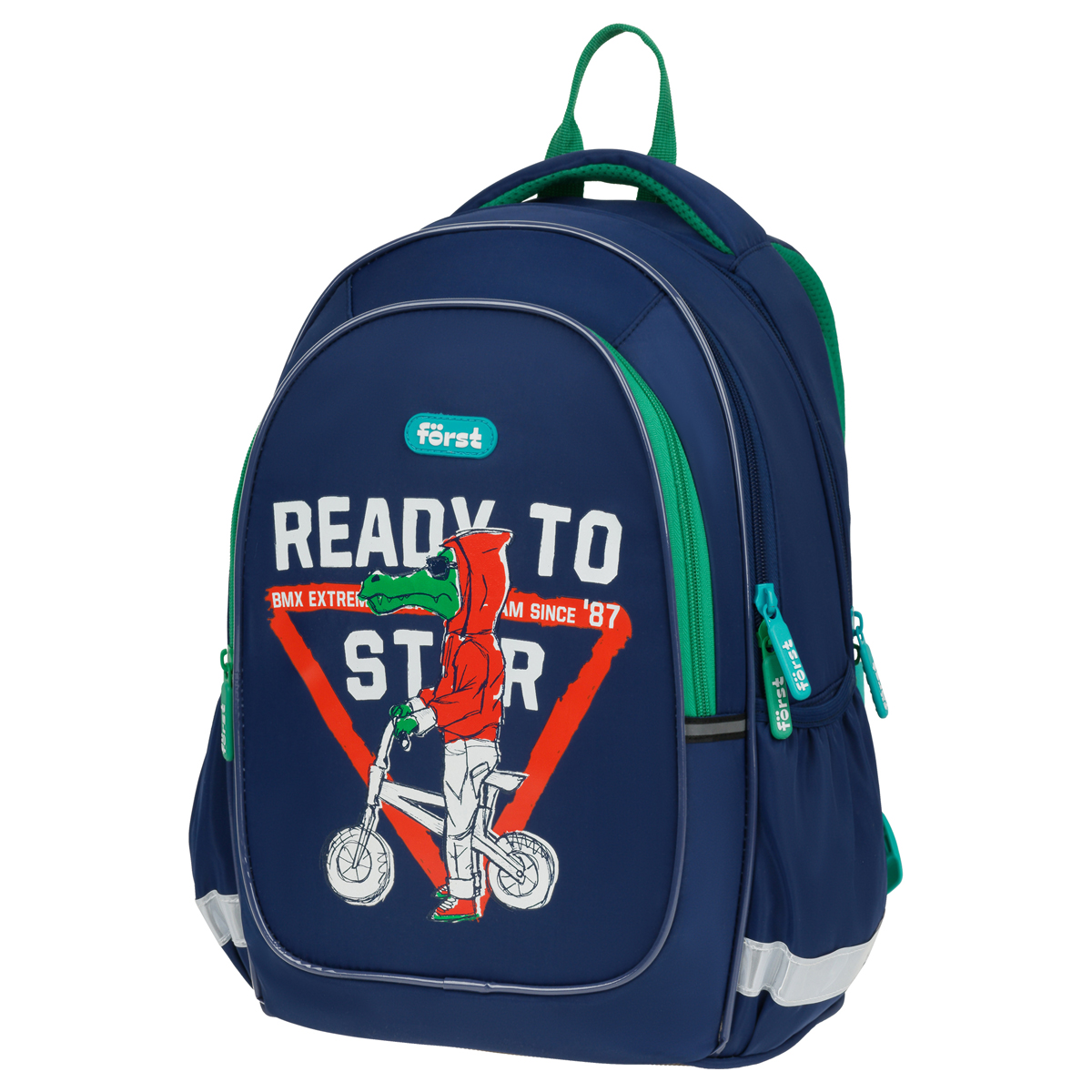 Рюкзак Först F-Cute "BMX" 37*29*17 см, 3 отделения, 2 кармана, эргономичная спинка