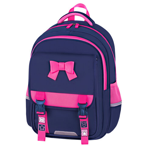 Рюкзак BRAUBERG SNAP, 2 отделения, 3 кармана, "Elegant bow", 39х28х16 см, 273129