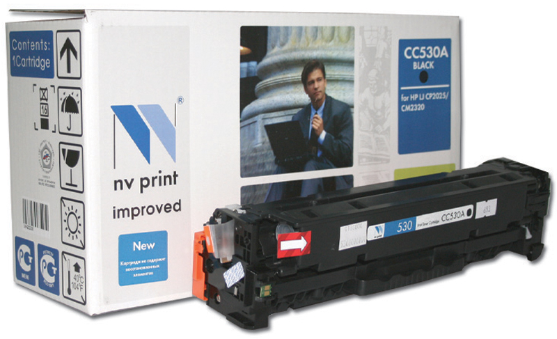 Картридж совм. NV Print CC530A/Canon 718 черный для HP CLJ CP2025/CM2320 CANON MF-8330/8350(3500стр.)