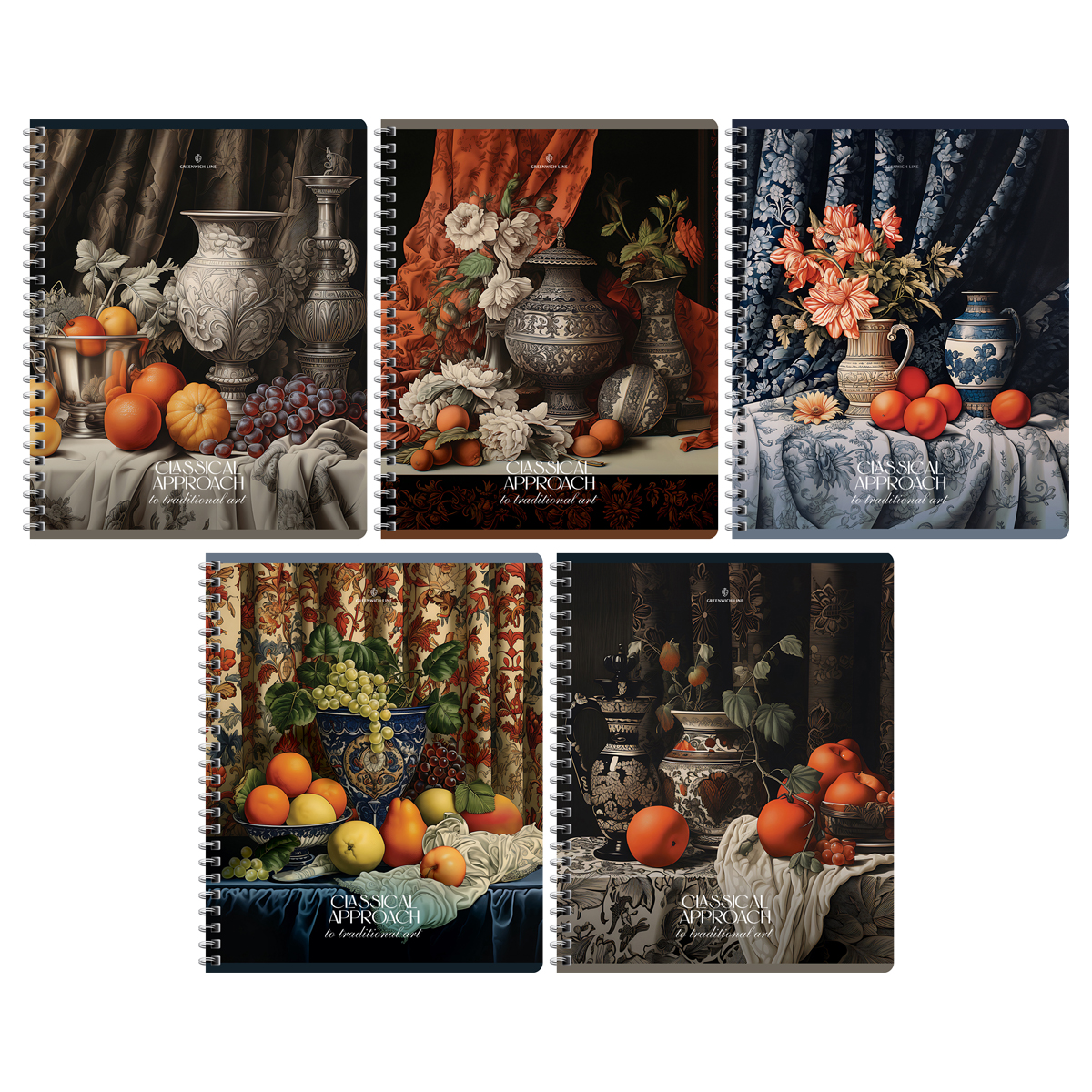 Тетрадь 48л., А5, клетка на гребне Greenwich Line "Сlassic approach", матовая ламинация, тиснение фольгой, 70г/м2