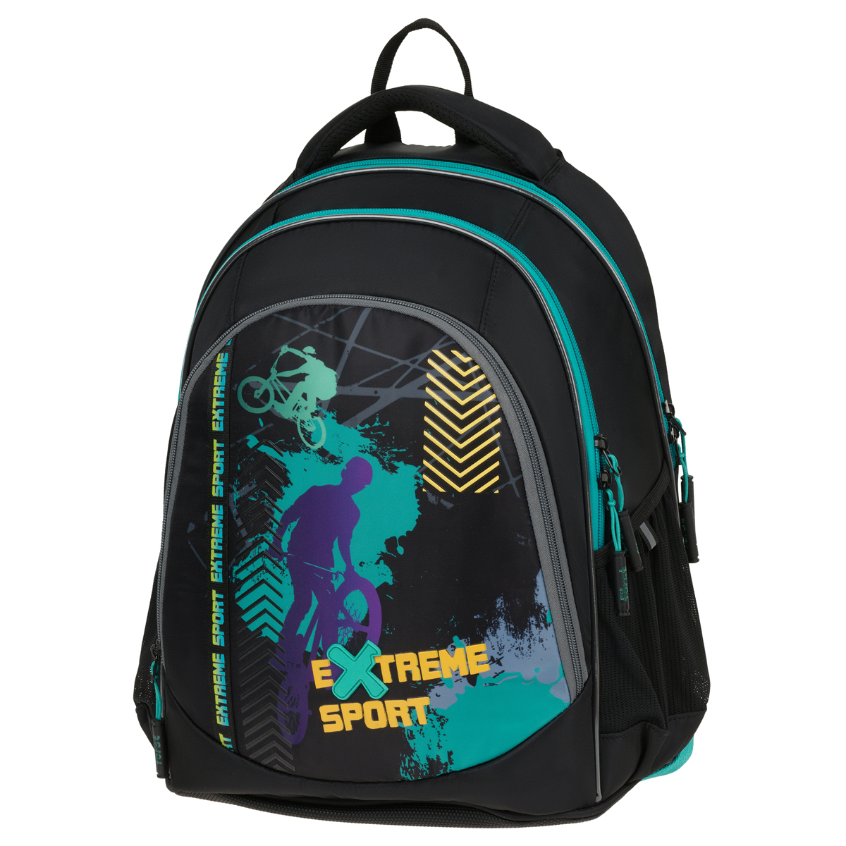 Рюкзак Först F-JUNIOR "Extreme sport" 38*29*18 см, 3 отделения, 2 кармана, эргономичная спинка