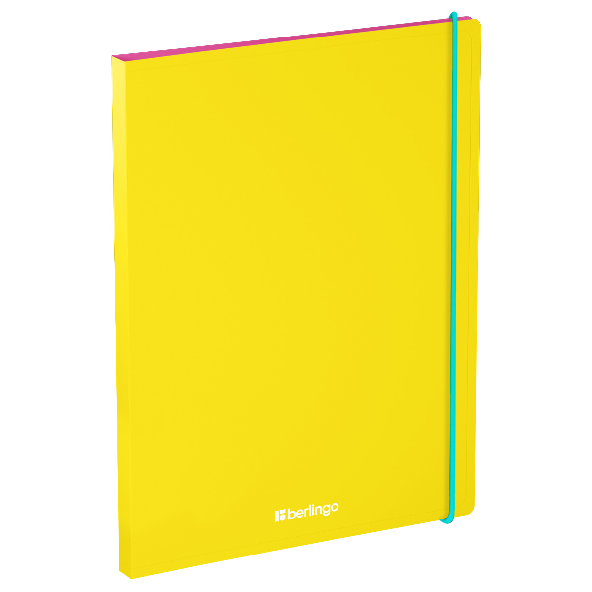 Папка с 30 вкладышами Berlingo "Raze" А4, 17мм, 600мкм, с внутр. карманом, желтая, софт-тач
