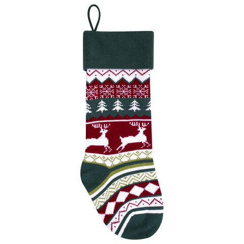 Носок новогодний для подарков, 23х2х54 см, "Волшебство в носке", полиэстер, ЗОЛОТАЯ СКАЗКА, 592504