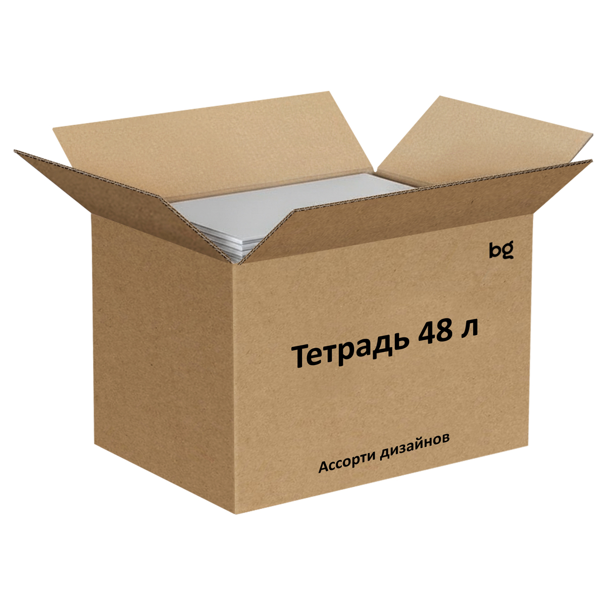 УЦЕНКА-Тетрадь 48л., клетка BG "Ассорти"