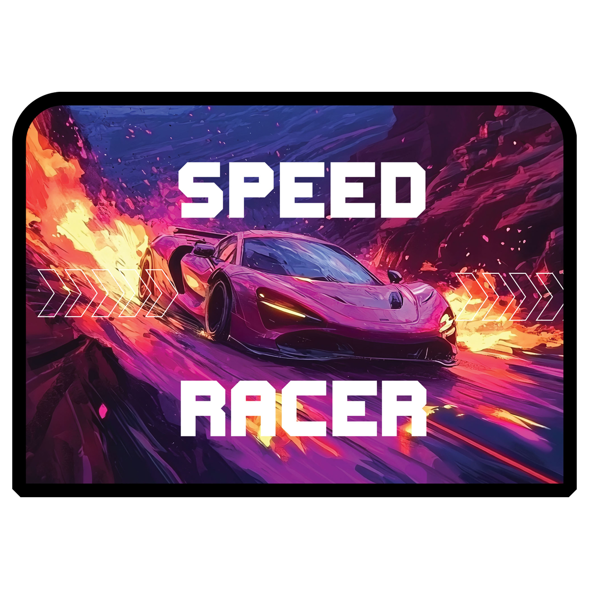 Папка для тетрадей 2 отделения, ArtSpace "Speed Racer", А5, пластик, на молнии