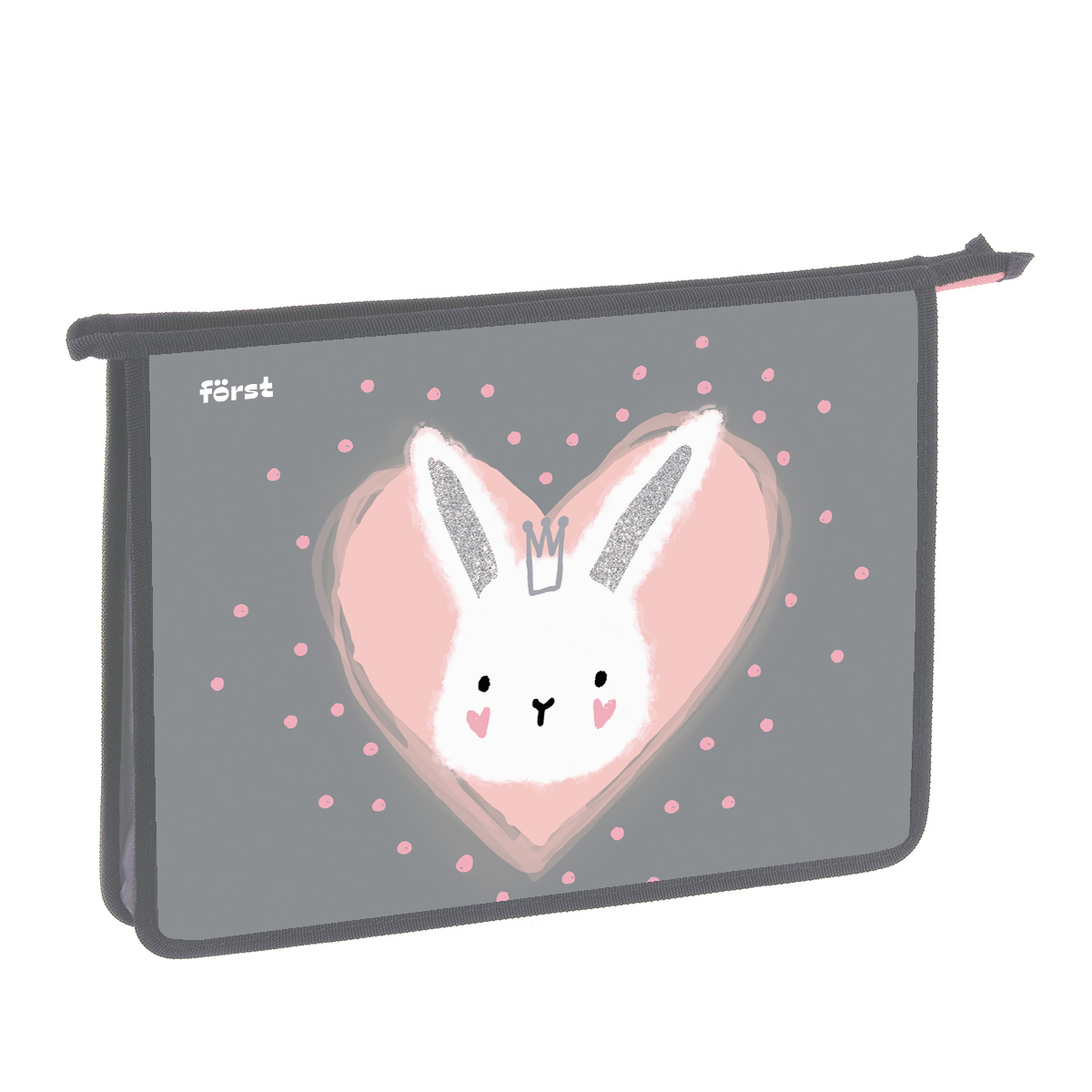 Папка для тетрадей 1 отделение, А4 Först "Little Friend" , 340*245*40 мм, пластик, на молнии