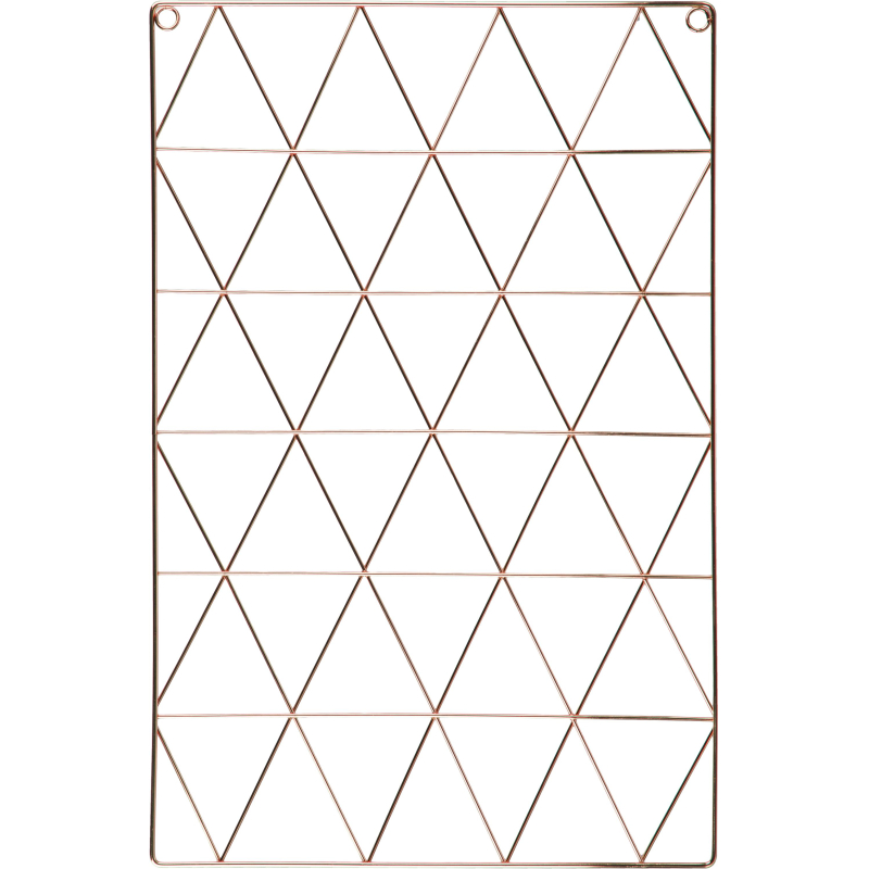 Доска органайзер-решетка Attache 36x55см розовое золото, 3 зажима в наб