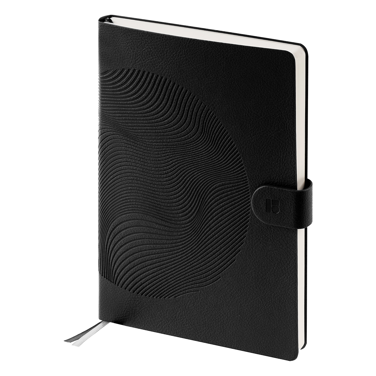 Ежедневник недатированный, А5, 136л., кожзам, Berlingo "Symbol", с магнитной застежкой, черный