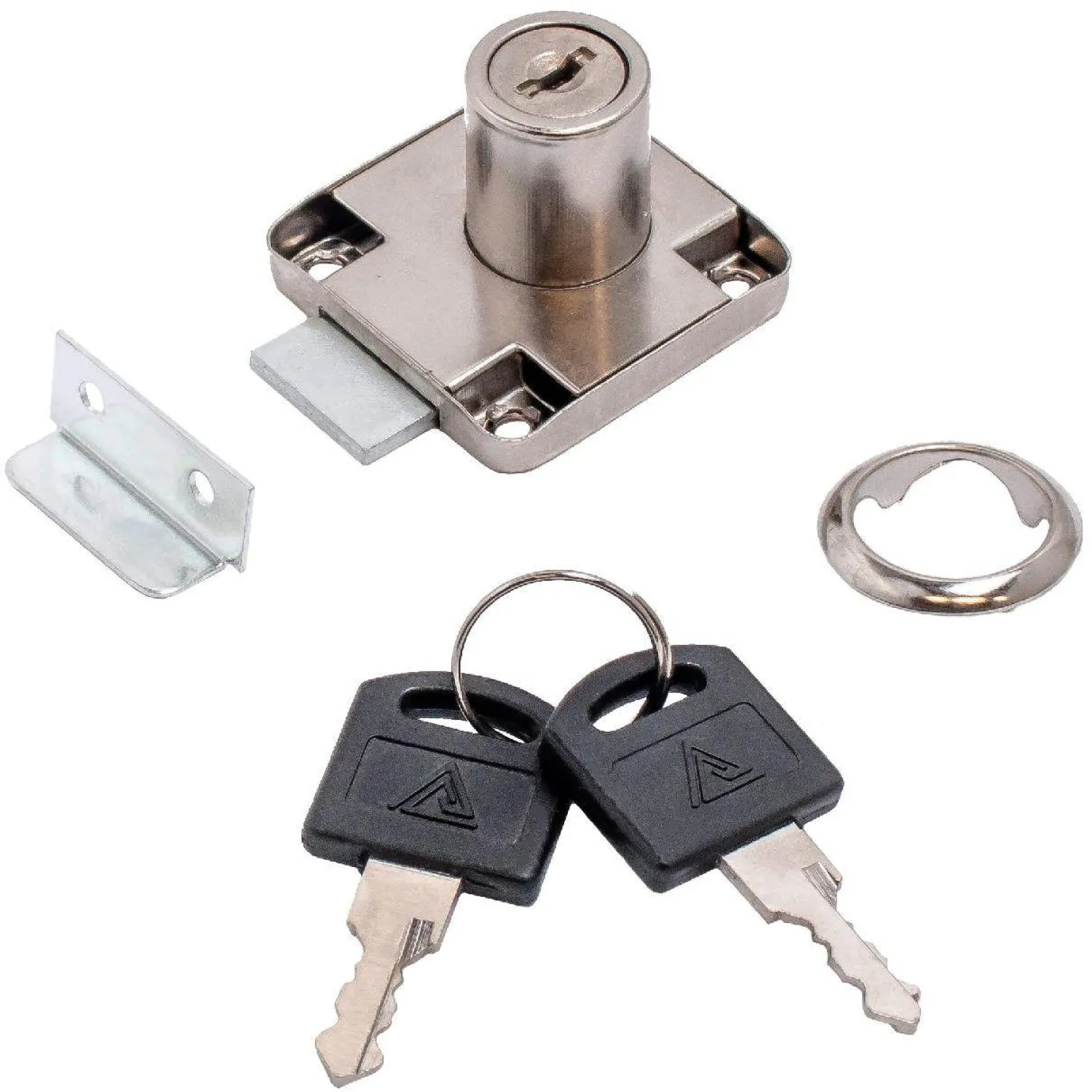 Замок мебельный_УЗК StahlBuro 138-22М сталь,хром,отве.пл.д/дв.ящ/2кл(16899)