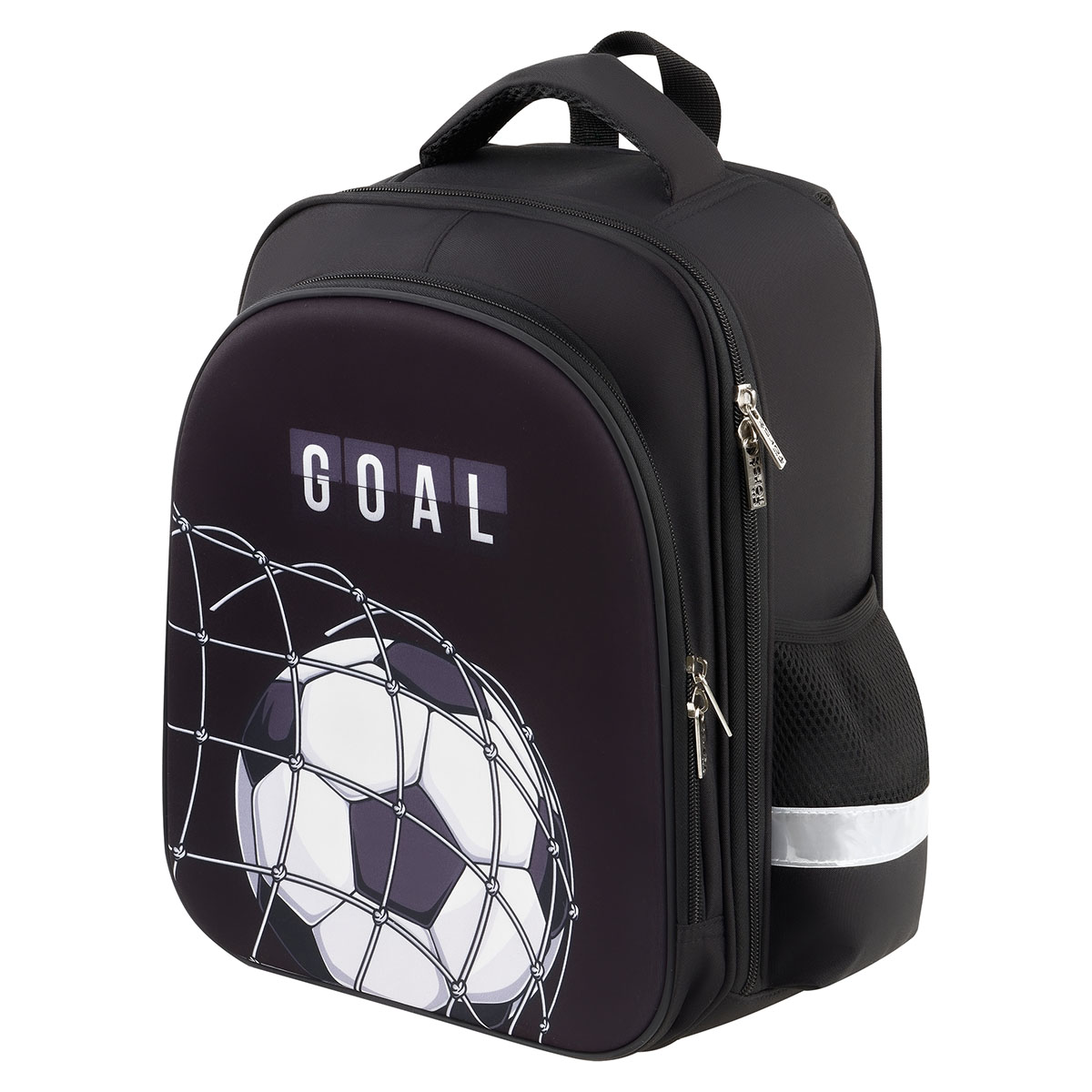 Ранец Först School Light "Football" 35*29*12см, 2 отделения, 2 кармана, анатомическая спинка