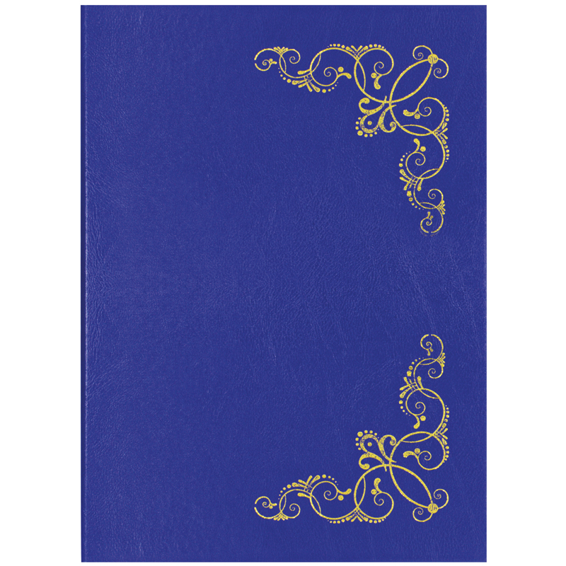 Папка адресная "Виньетка" OfficeSpace, 220*310, бумвинил, синий, инд. упаковка