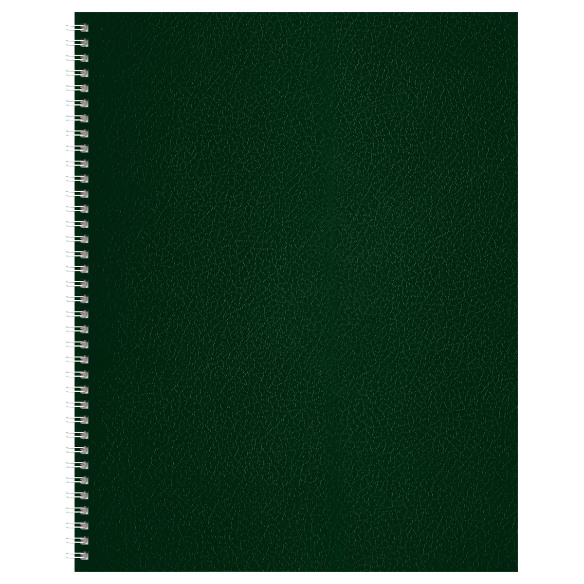 Тетрадь 96л., А5, клетка на гребне BG, бумвинил, зеленый