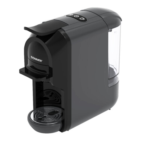 Кофемашина капсульная 3 в 1 для молотого кофе и капсул DOLCE GUSTO и NESPRESSO, SONNEN CM510G,1450 Вт, 0,6 л, графит, 457339