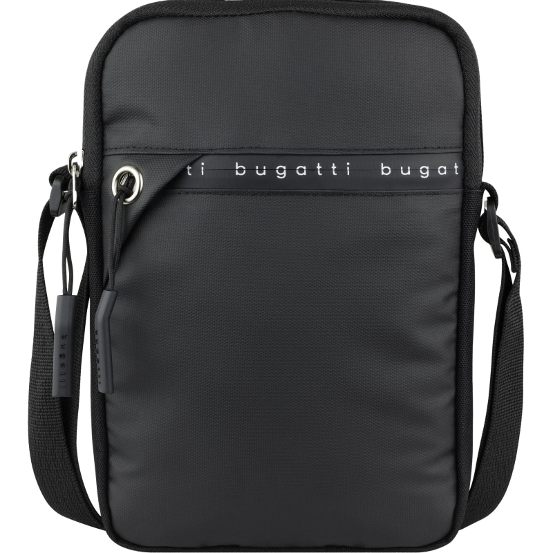 Сумка через плечо BUGATTI Blanc Delight, черн, RPET600D 16х4х23, 49450401