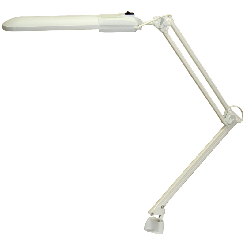 УЦЕНКА - Светильник на металлической струбцине Трансвит "Дельта" МС, люминесцентный, белый