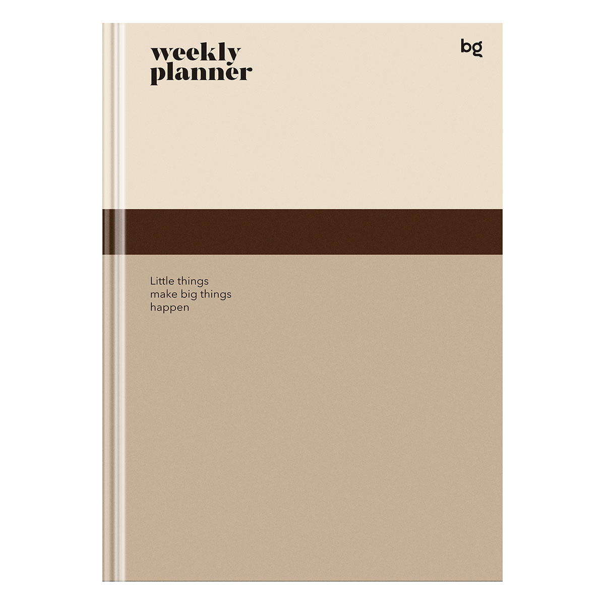 Планер школьный 1-11 кл. 64л. (твердый) BG "Weekly planner. Beige", матовая ламинация
