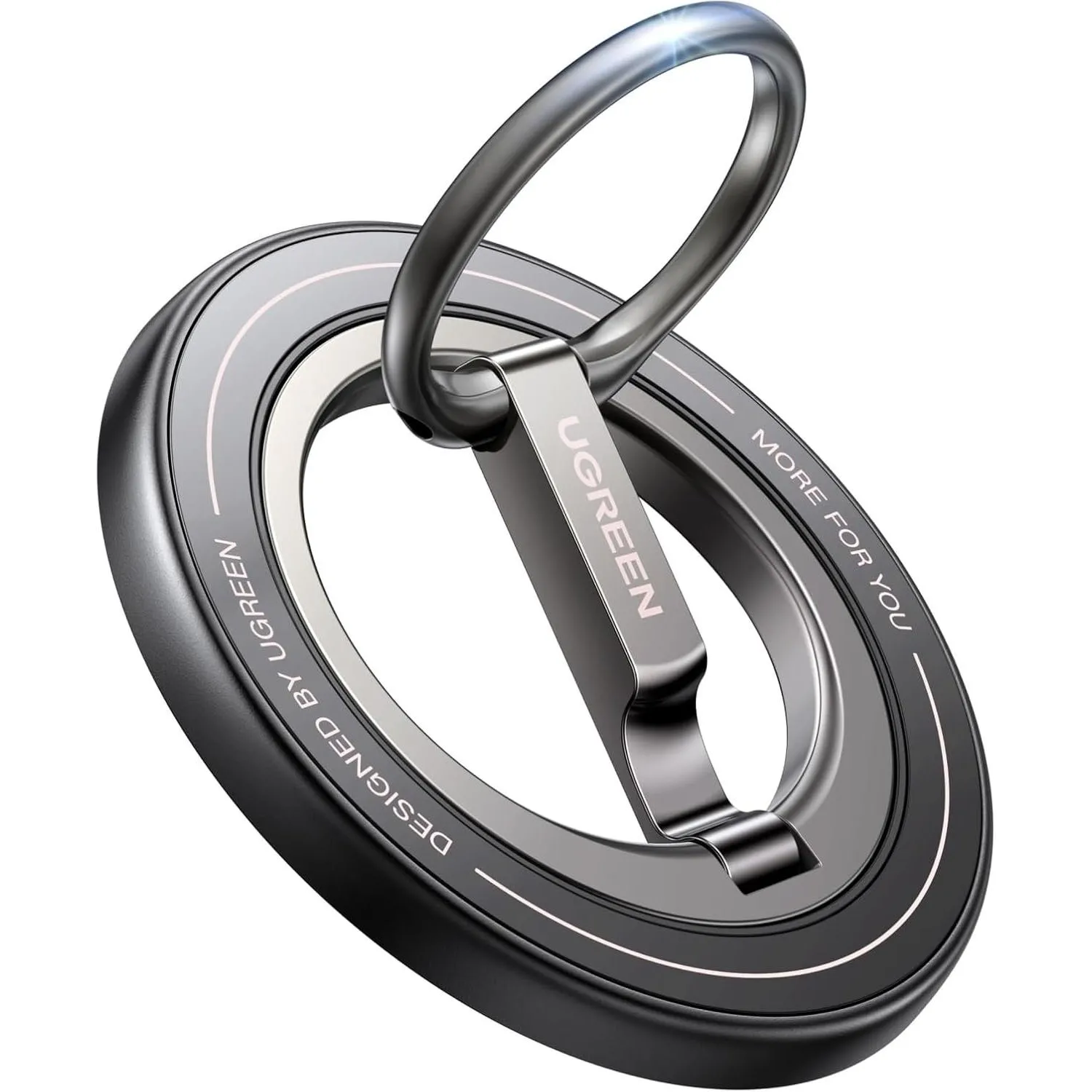 Подставка Магнитное кольцо UGREEN LP945 (65819) для телефона серо-черный