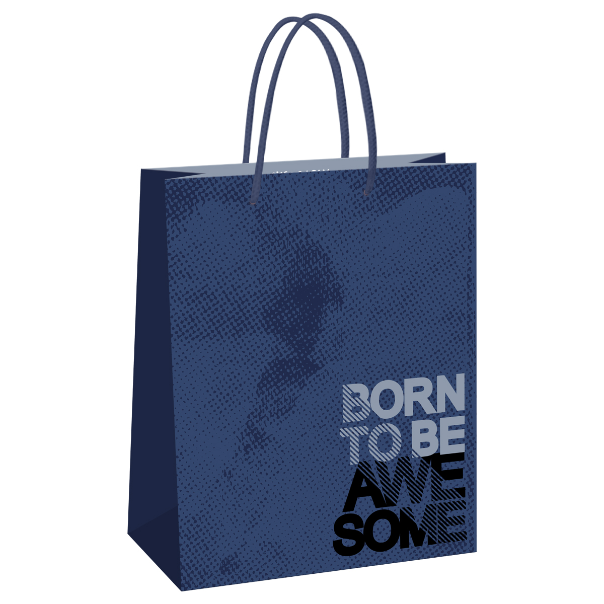 Пакет подарочный 26*32*12 см MESHU "Awesome",  глянцевая ламинация