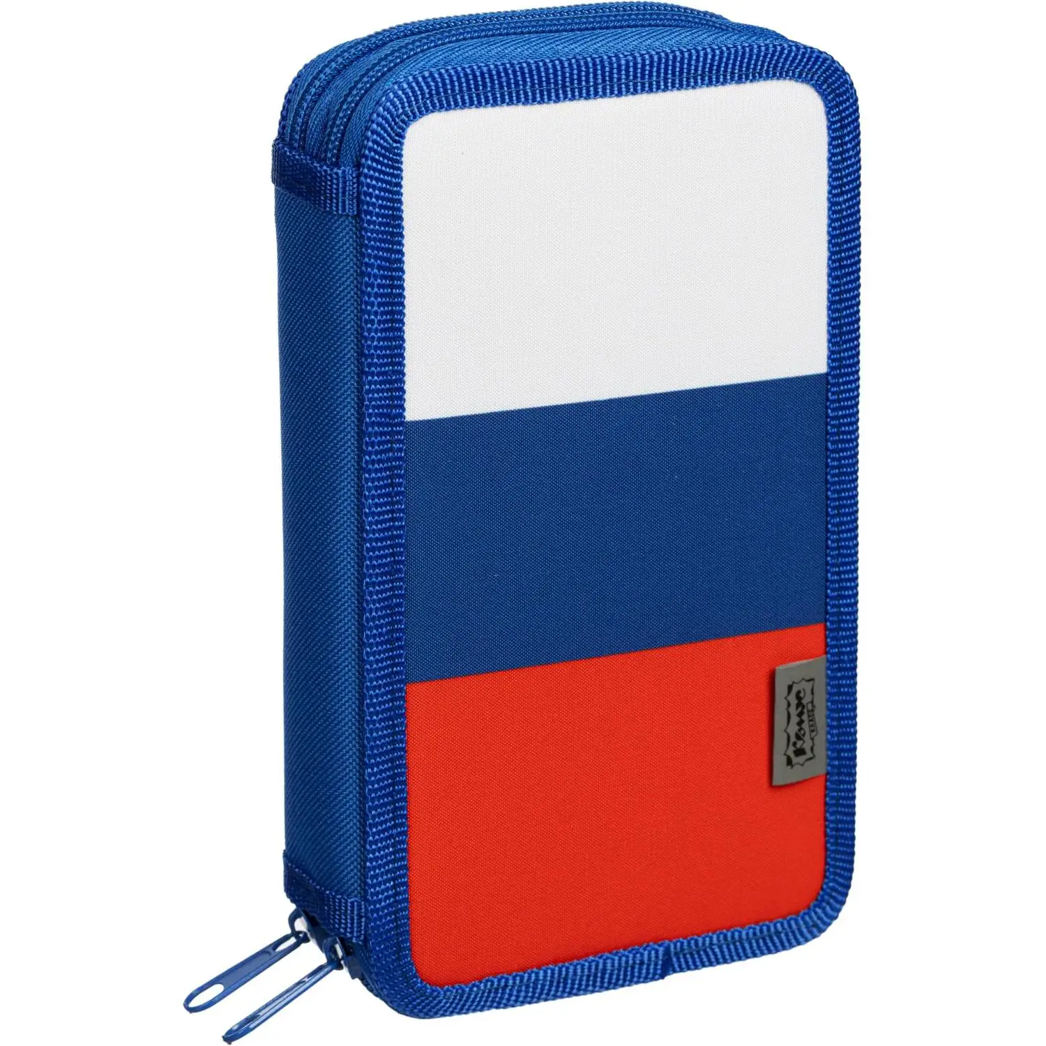 Пенал Триколор 2 отд., ткань,  190х110 мм, ПКТ 11-20
