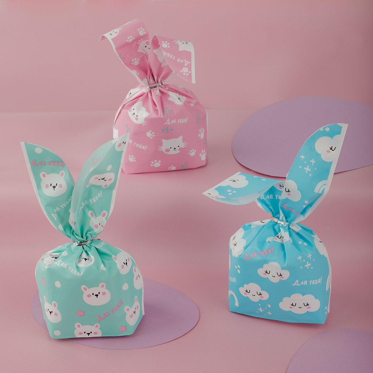 Набор подарочных пакетов 13.5*22 см, MESU "Funny pattern", 30 шт