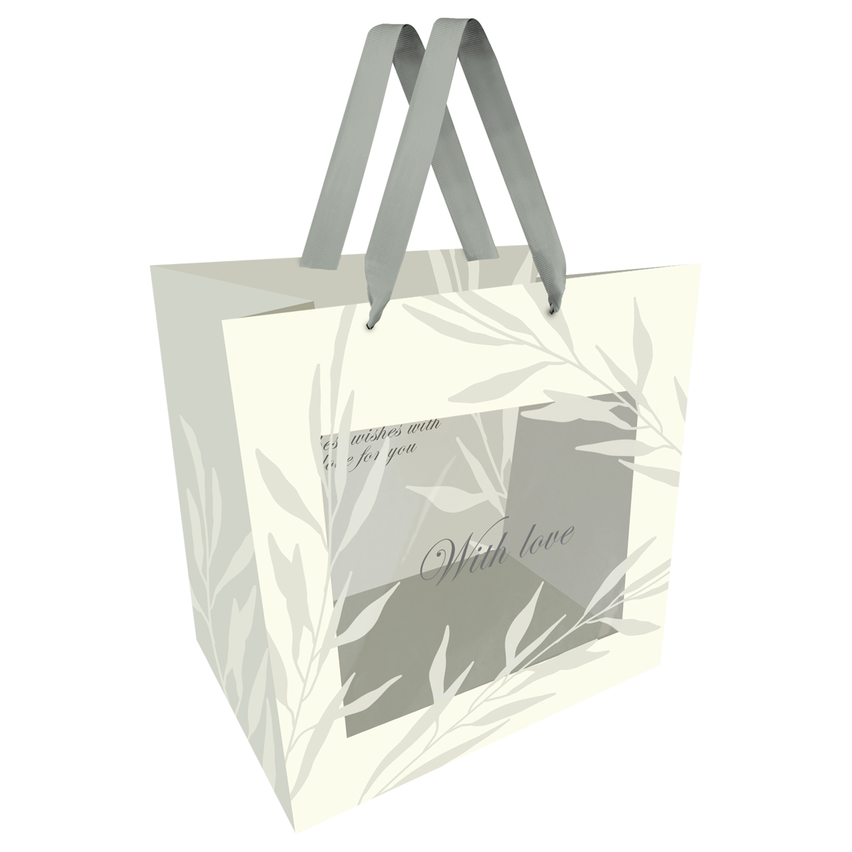 Пакет подарочный 23*18*10см MESHU "Grace", матовая ламинация