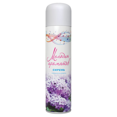 Освежитель воздуха аэрозольный 285мл МЕЛОДИЯ АРОМАТОВ "Сирень", ш/к 18756, 5-02.04.433.06