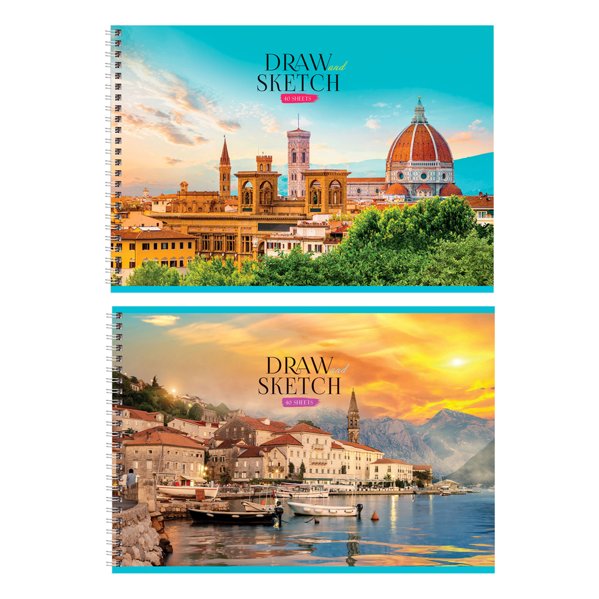 Альбом для рисования 40л., А4, на гребне BG "Старый город"