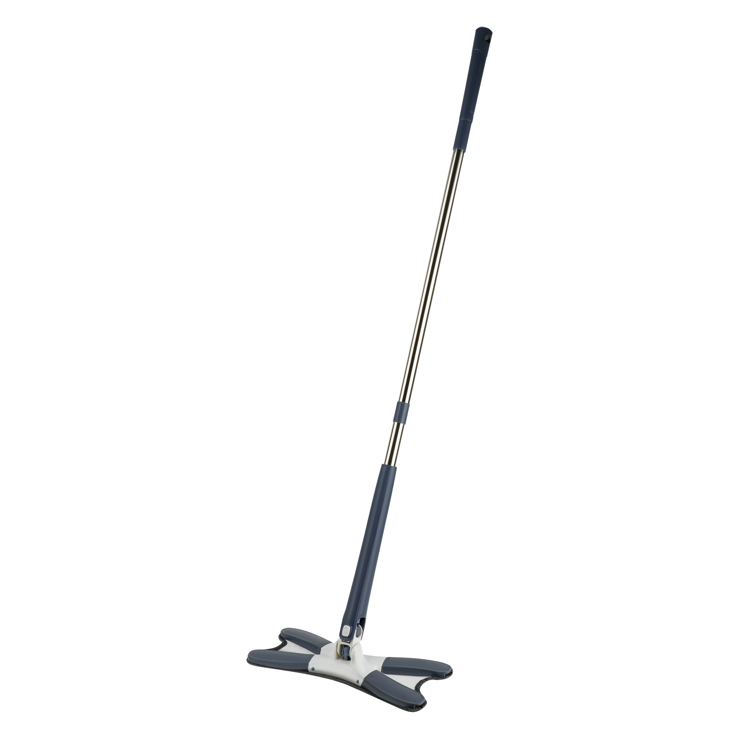 Швабра c отжимом x-type, плоская, OfficeClean Professional, мет. ручка 120 см., две насадки из микрофибры