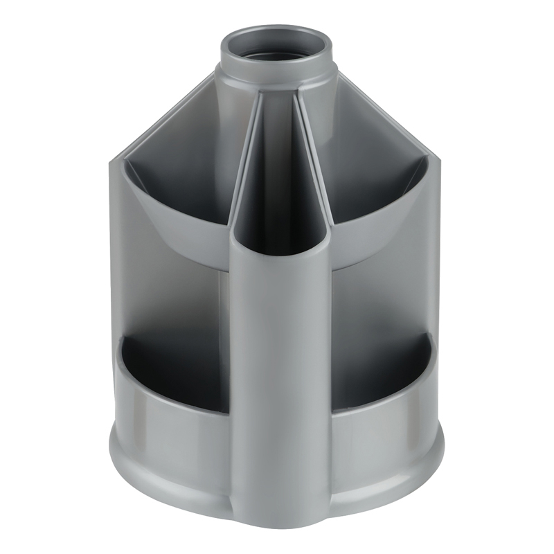 Настольная подставка СТАММ "Mini Desk", вращающаяся, серая