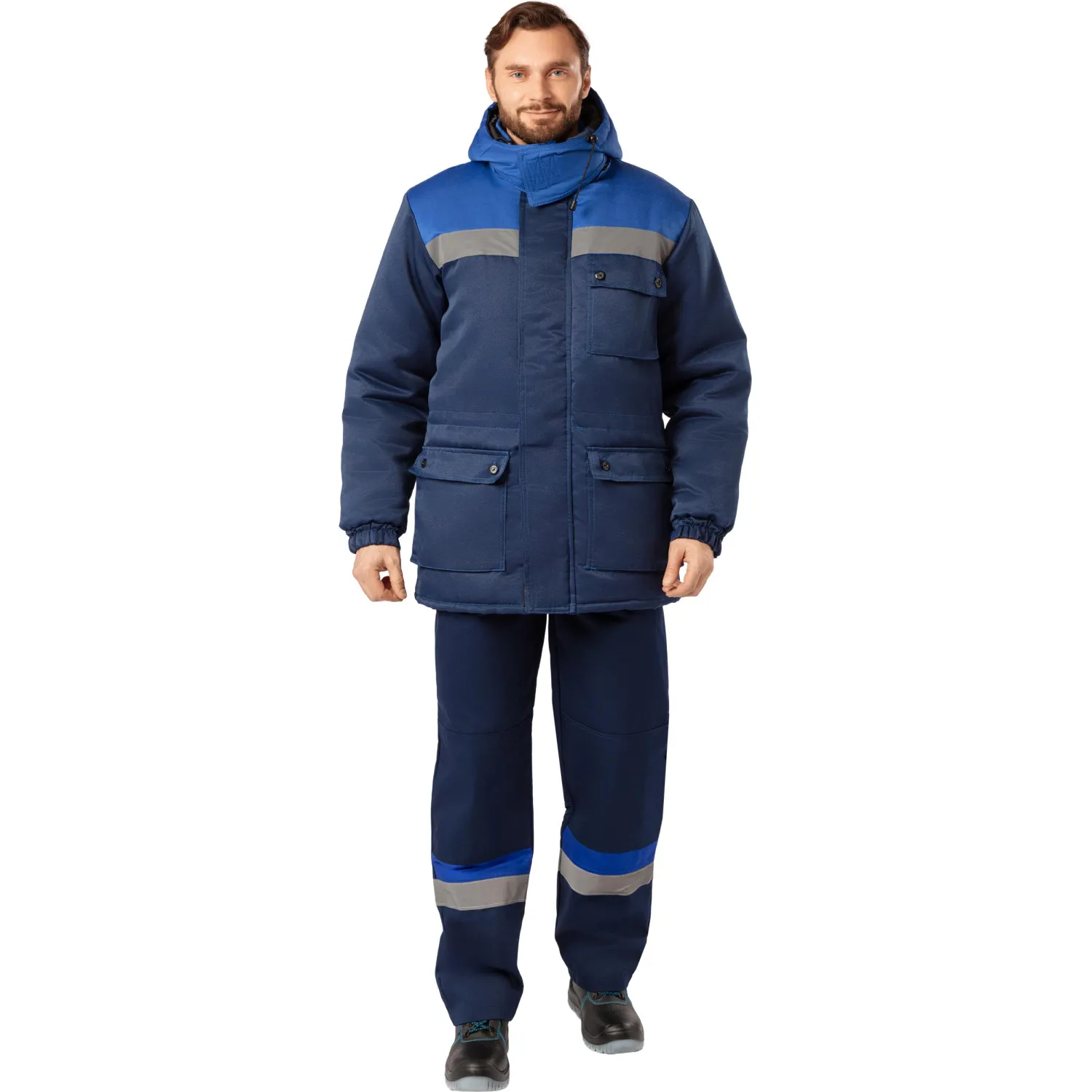 Куртка зим муж з08 син/вас с СОП 112-116/194-200