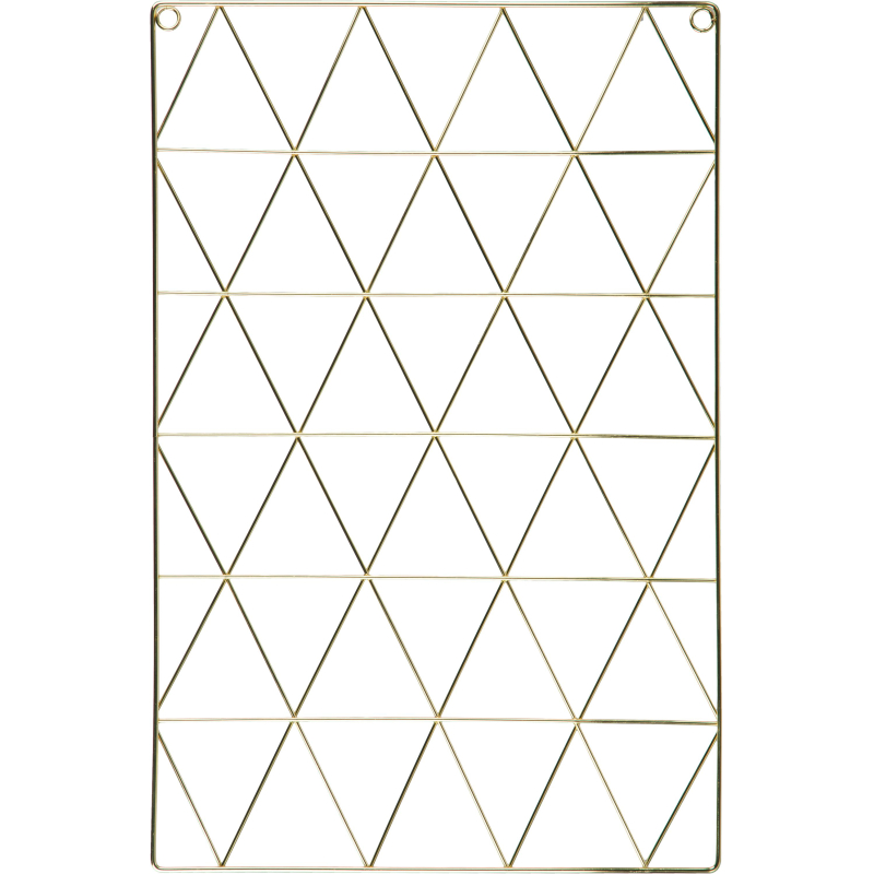 Доска органайзер-решетка Attache 36x55см золотистая, 3 зажима в наб