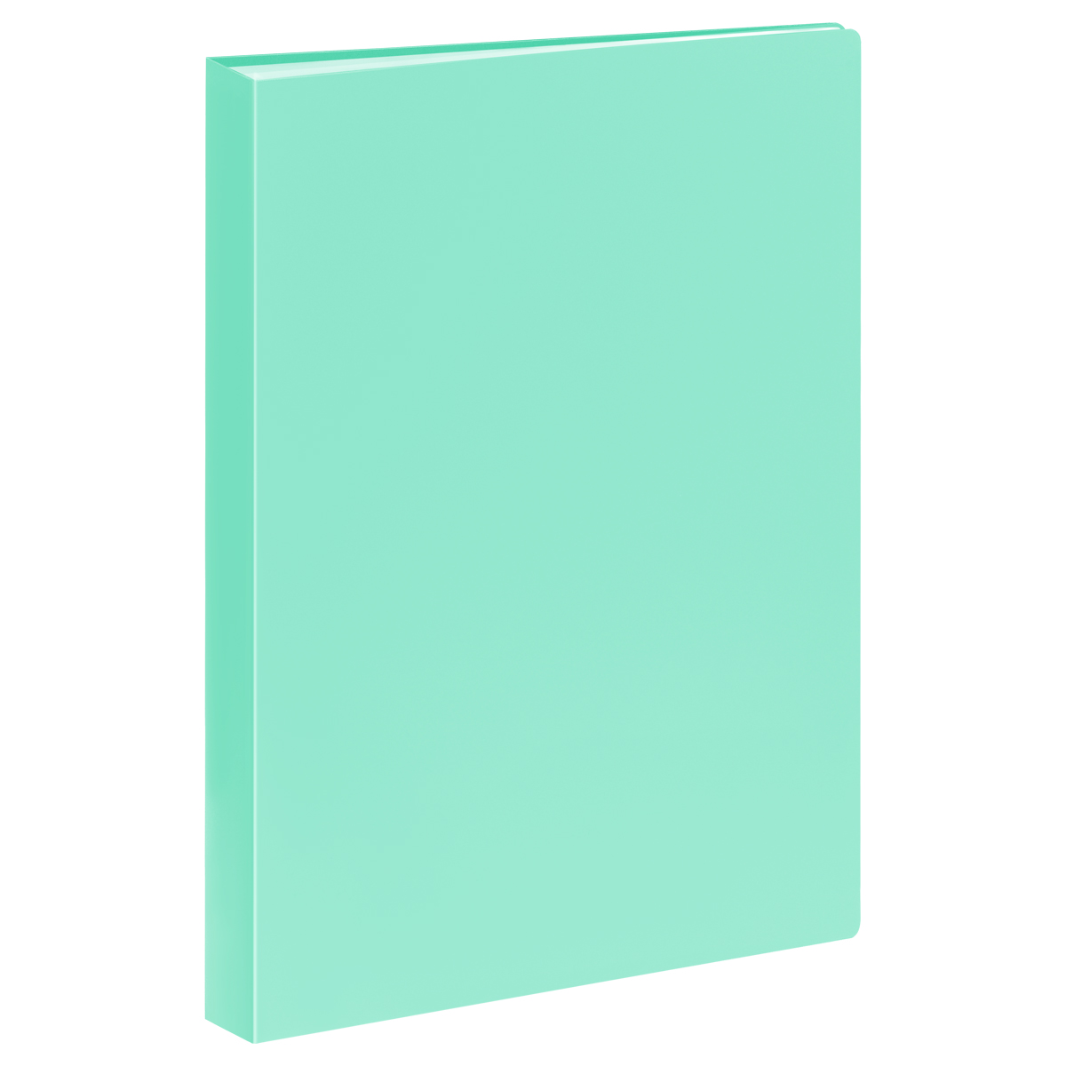 Папка с 40 вкладышами СТАММ А4, 21мм, 500мкм, пластик, пастель, мятная