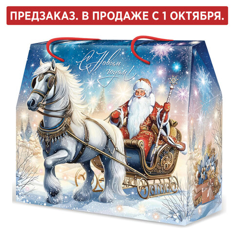 Подарок новогодний "ОЧАРОВАНИЕ ХОЛОДА", НАБОР конфет 1000 г, картонная коробка, МОСУПАК