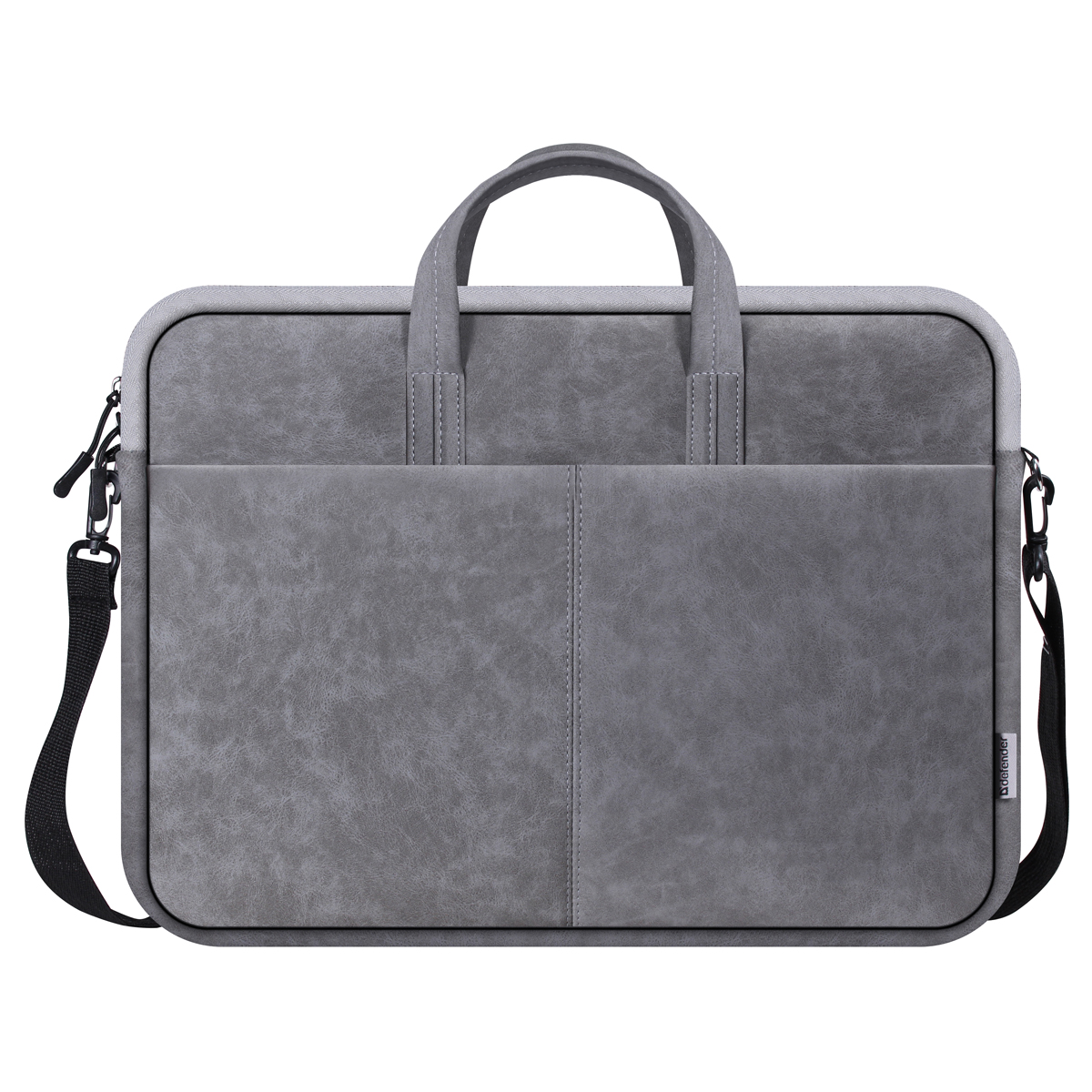 Сумка для ноутбука 15.6" Defender Solid, полиуретан, серый, карман
