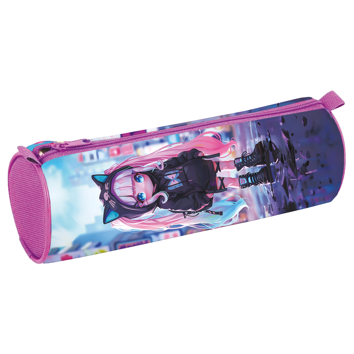 Пенал 210*80 ArtSpace "Stylish girl", тубус, полиэстер