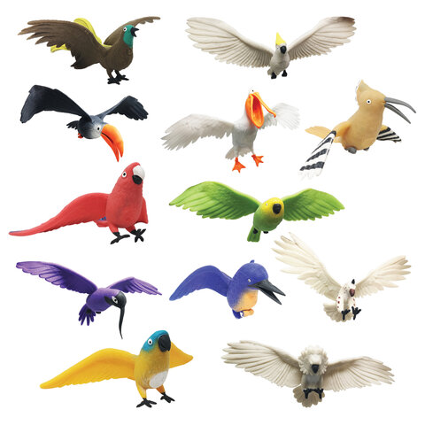 Фигурка-антистресс тянучка "Повелители неба", ассорти 12 видов, дисплей, Sbabam, 10-C