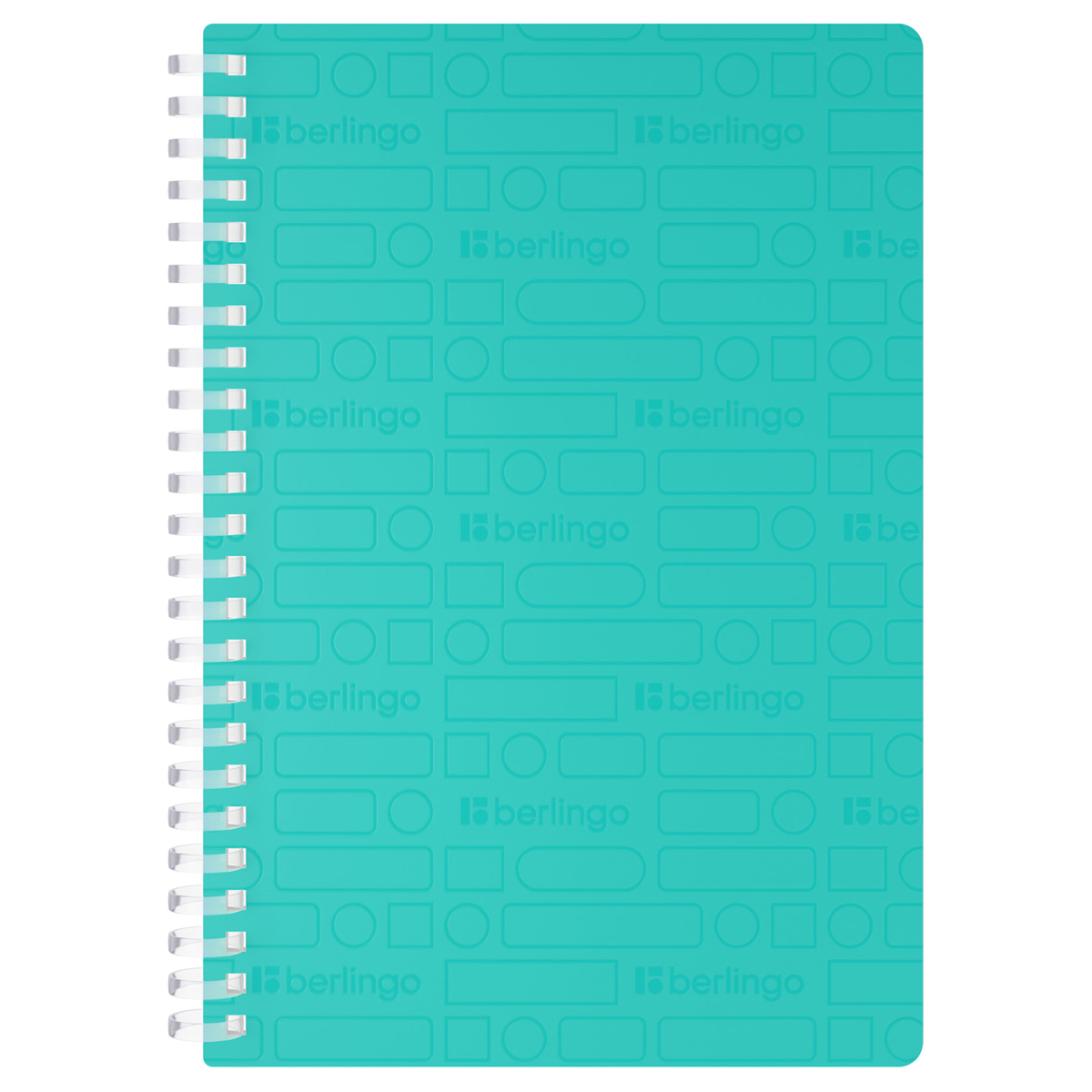 Бизнес-тетрадь A5, 80л., Berlingo "Your Way", клетка, на силиконовом гребне, 80г/м2, пластик обложка 600мкм, мятная