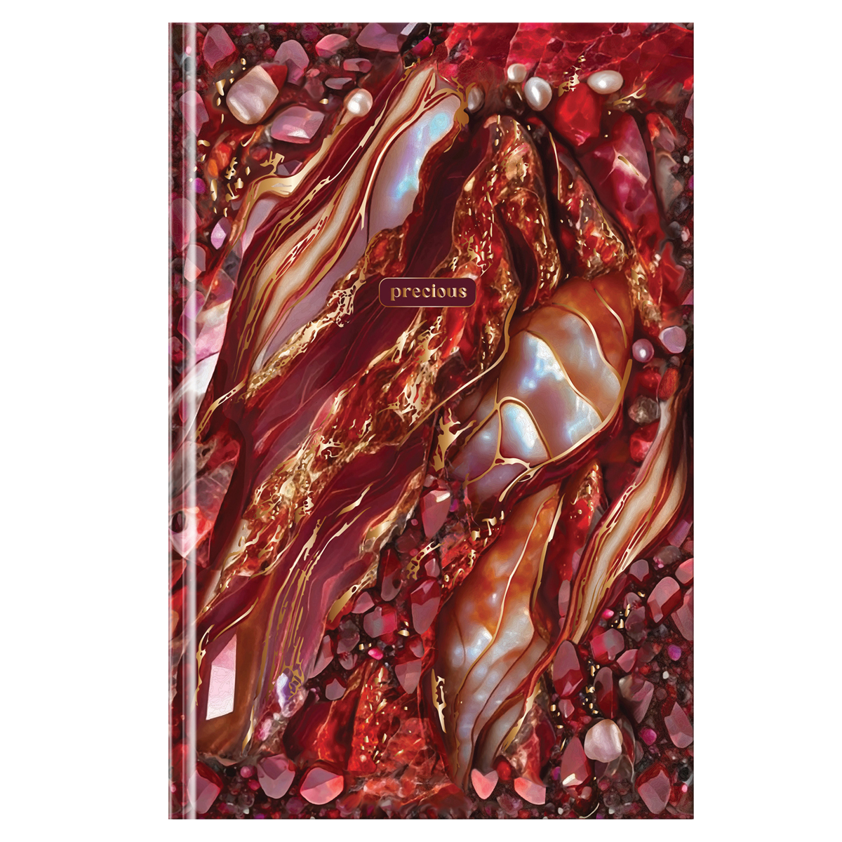 Ежедневник недатированный А5, 160л., 7БЦ BG "Драгоценный", глянцевая ламинация, тиснение фольгой