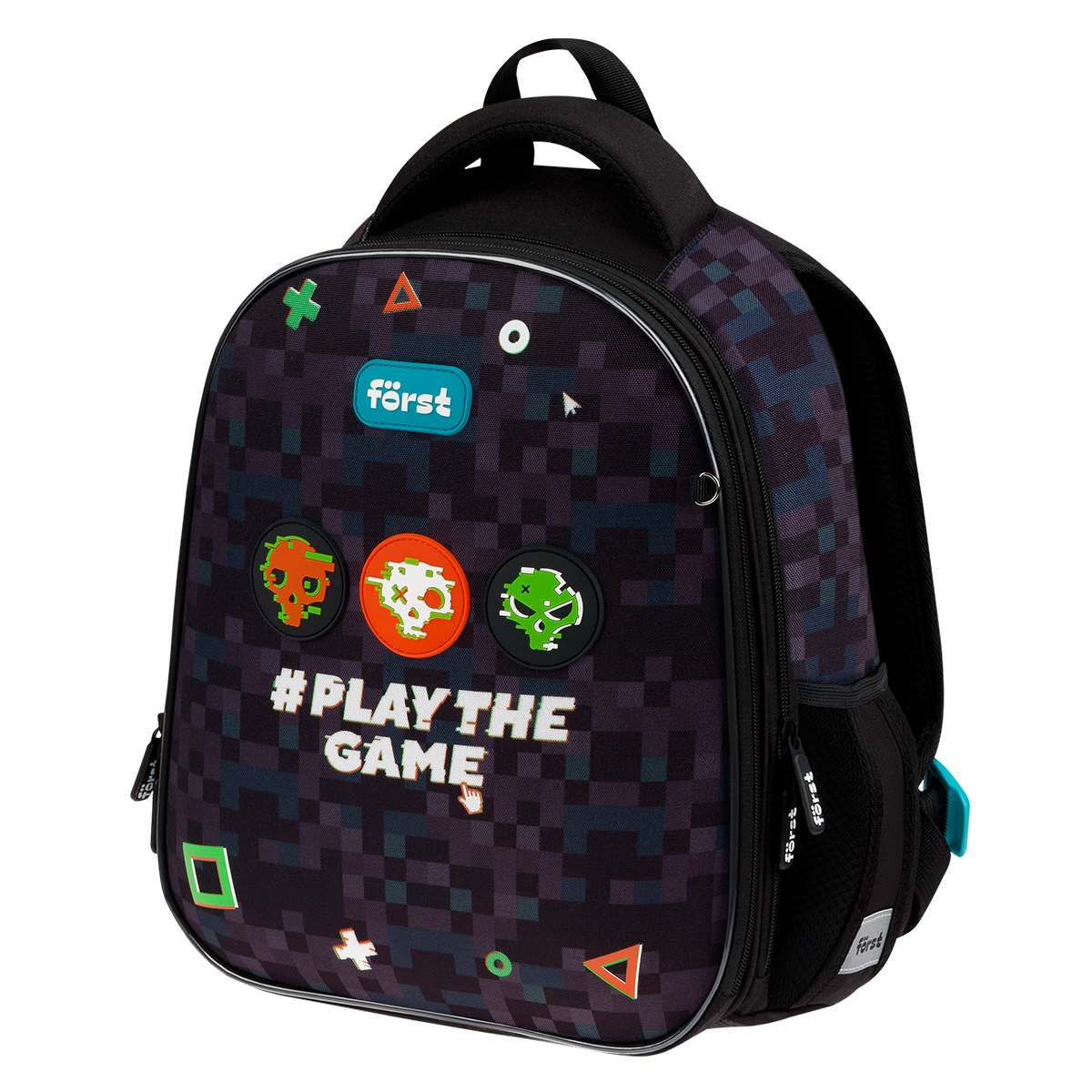 Ранец Först F-Top облегченный "Play the game" 36*28*15см, 2 отделения, 2 кармана, анатомическая спинка