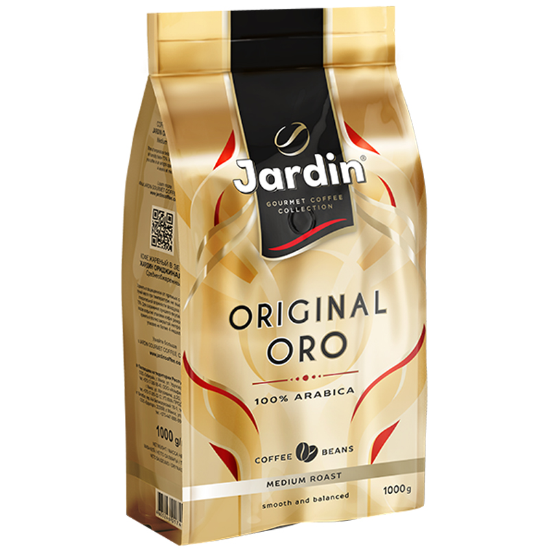 Кофе в зернах Jardin "Oro", премиум, вакуумный пакет, 1кг