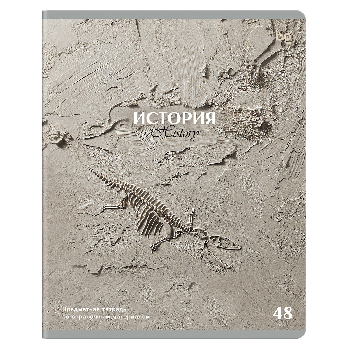 Тетрадь предметная 48л. BG "Печать времени" - История, тиснение