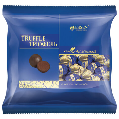 Конфеты шоколадные ESSEN "Truffle Milk" с шоколадно-молочным вкусом, 500 г